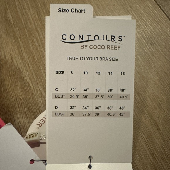 Contours By Coco Reef Shapemaker 1‎ Pc Swimsuit Magenta Hombre 12/36C NEW - Picture 4 of 10